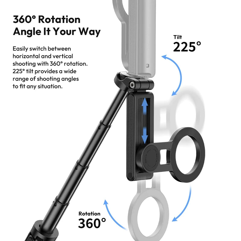 Ulanzi JJ03 Magnetic Phone Tripod & Selfie Stick with Remote