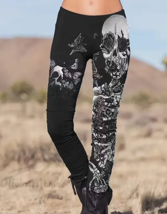 MoveX Women's Skeleton Print Leggings