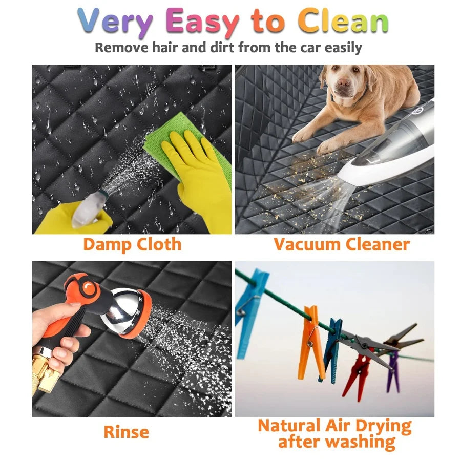 Waterproof Dog Car Seat Cover Hammock – Heavy-Duty, Scratch-Proof, Non-Slip