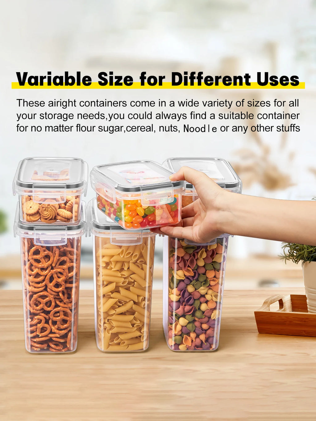 Airtight Food Storage Containers with Lids – 24/48 Pc Set