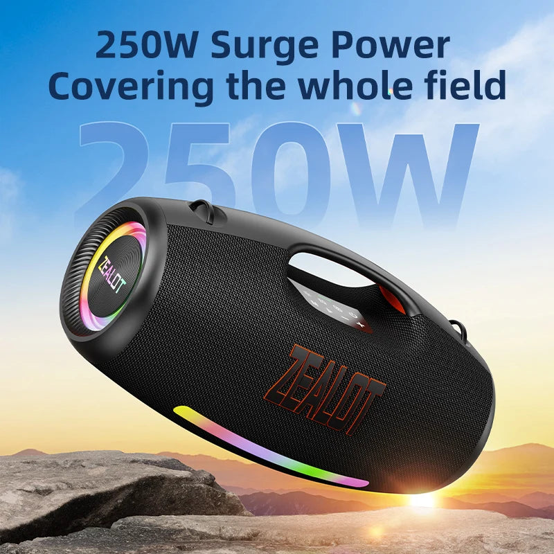 ZEALOT S89 250W Waterproof Portable Bluetooth Speaker with Deep Bass