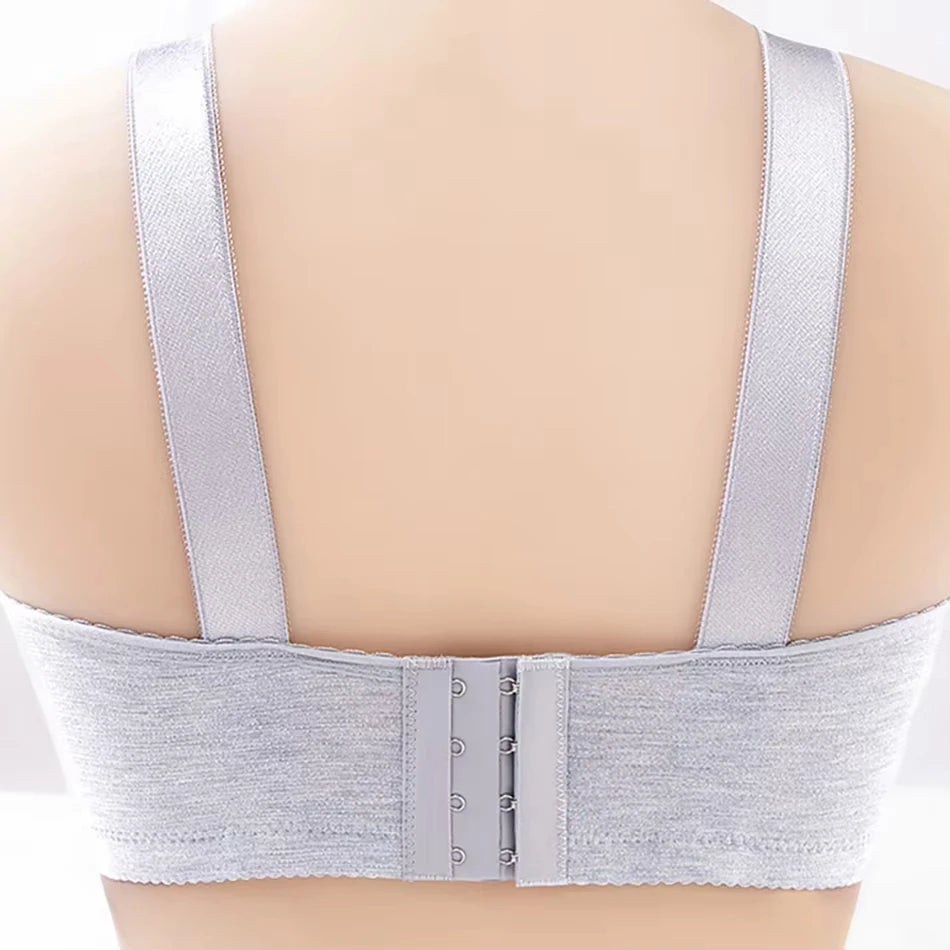 MoveX Women's Wide-Strap Push-Up Sports Bra