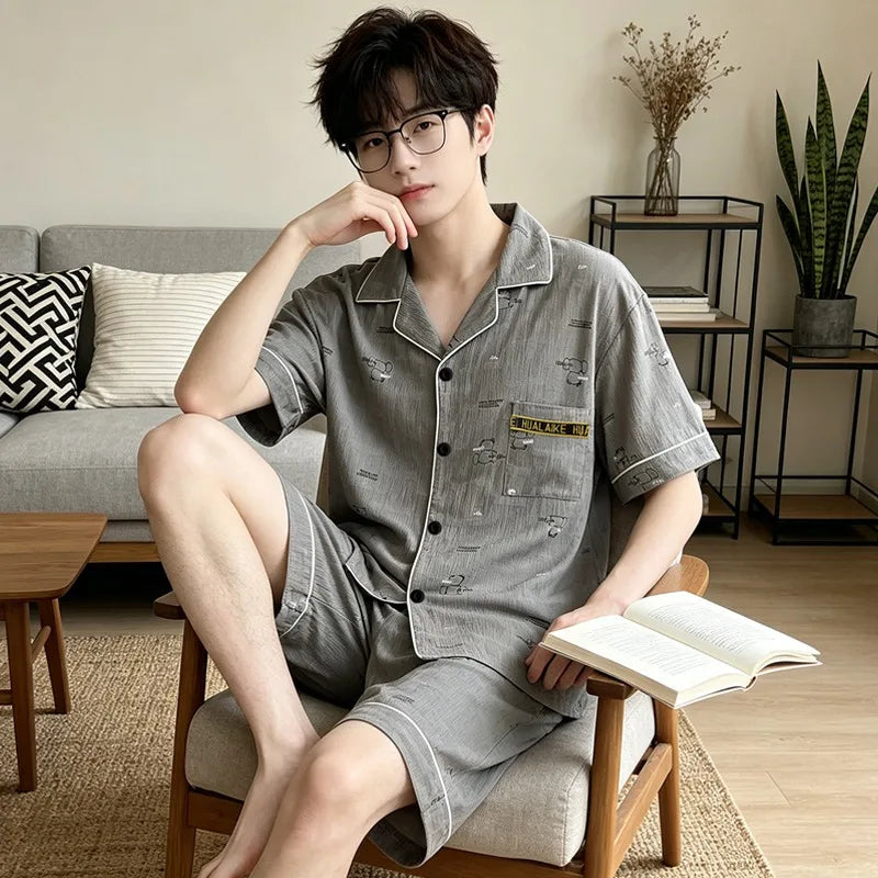 MoveX Men's Soft Lounge Pajama Set
