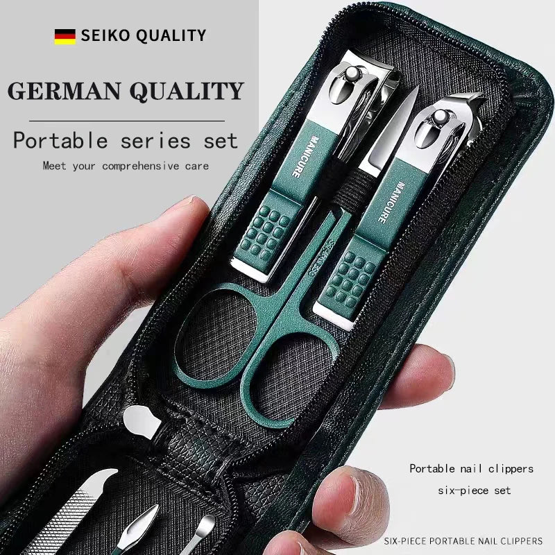 6-Piece Stainless Steel Nail Clipper & Manicure Set