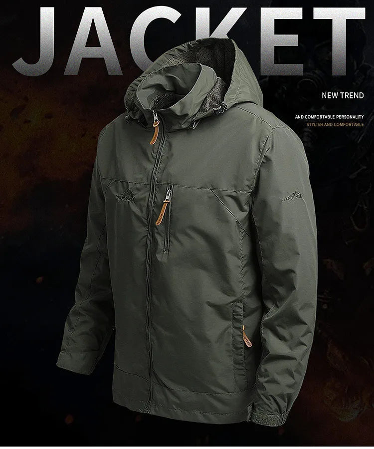 MoveX Hooded Military Field Jacket