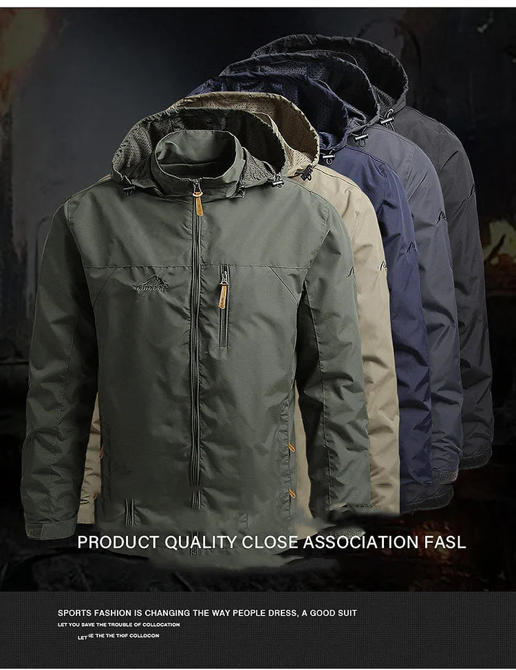 MoveX Hooded Military Field Jacket