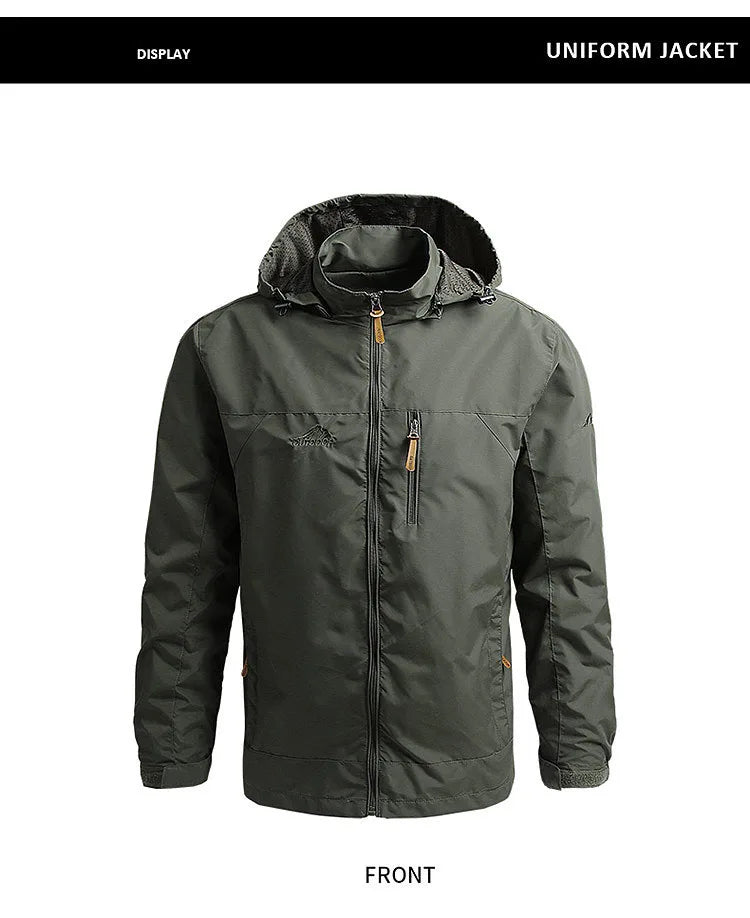 MoveX Hooded Military Field Jacket