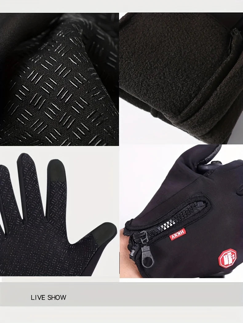 Touchscreen Winter Gloves – Windproof & Non-Slip