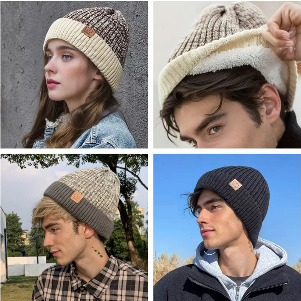 MoveX Two-Tone Fleece-Lined Beanie