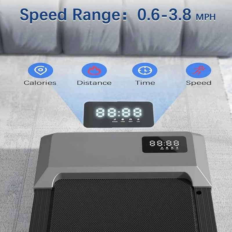 2-in-1 Walking Pad Treadmill – 2.5HP, 300 lb Capacity, LCD Display
