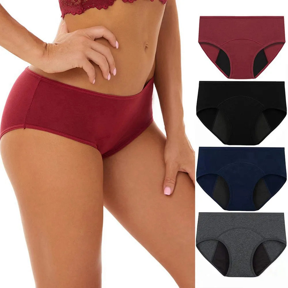 MoveX Women's Leak-Proof Cotton Period Underwear