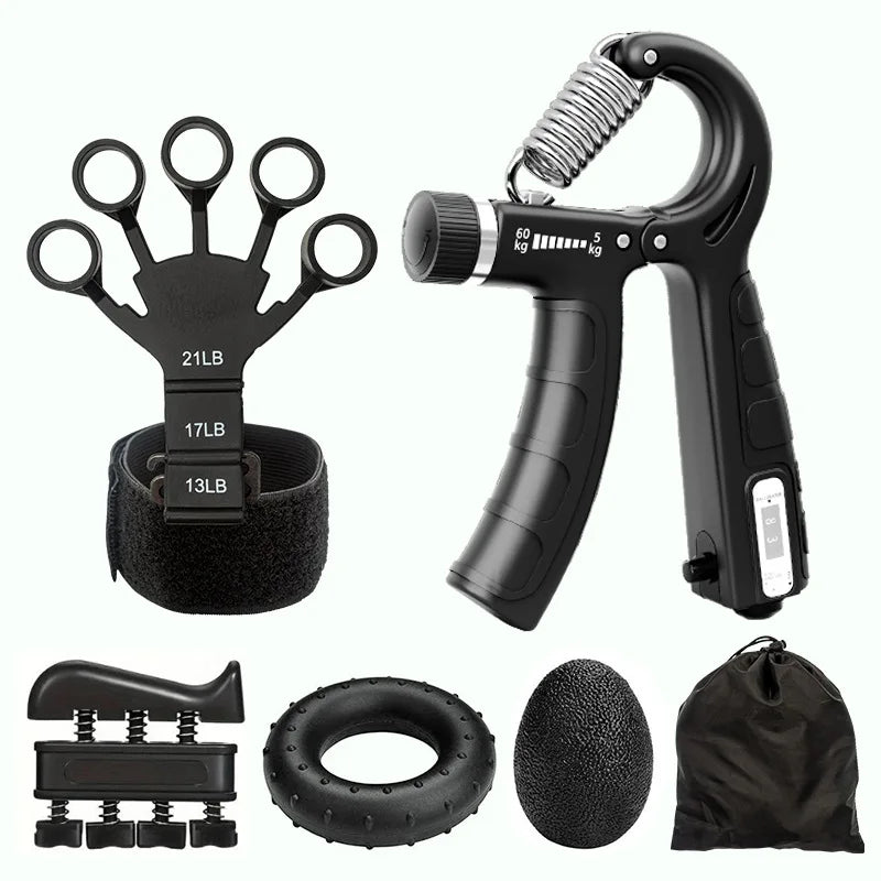 Counting Grip Strength Trainer Set with Finger Exerciser