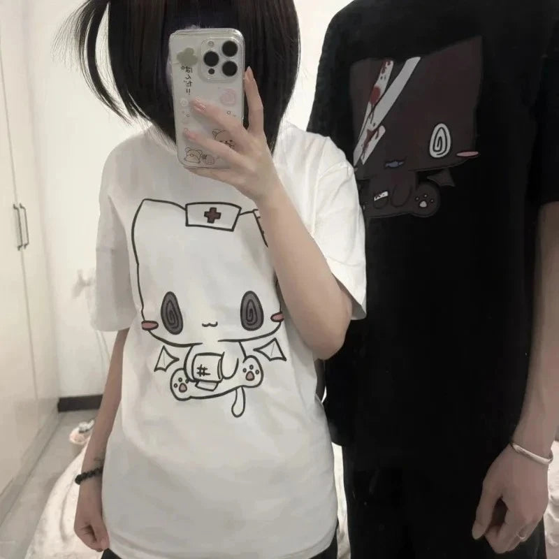 MoveX Women's Y2K Cartoon Graphic Tee