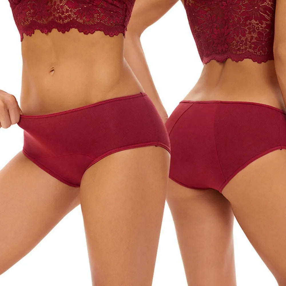 MoveX Women's Leak-Proof Cotton Period Underwear