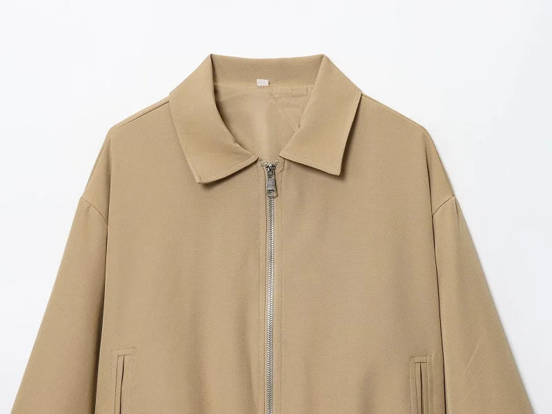 MoveX Women's Cropped Puffer Bomber Jacket