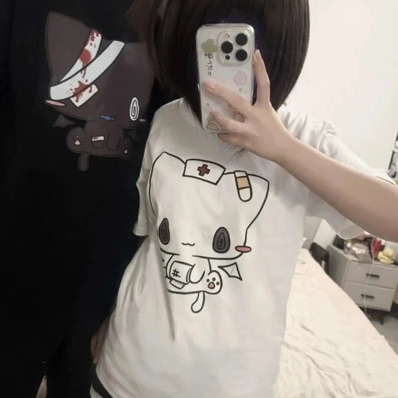 MoveX Women's Y2K Cartoon Graphic Tee