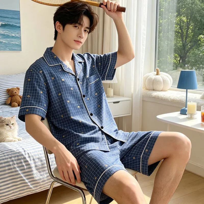 MoveX Men's Soft Lounge Pajama Set