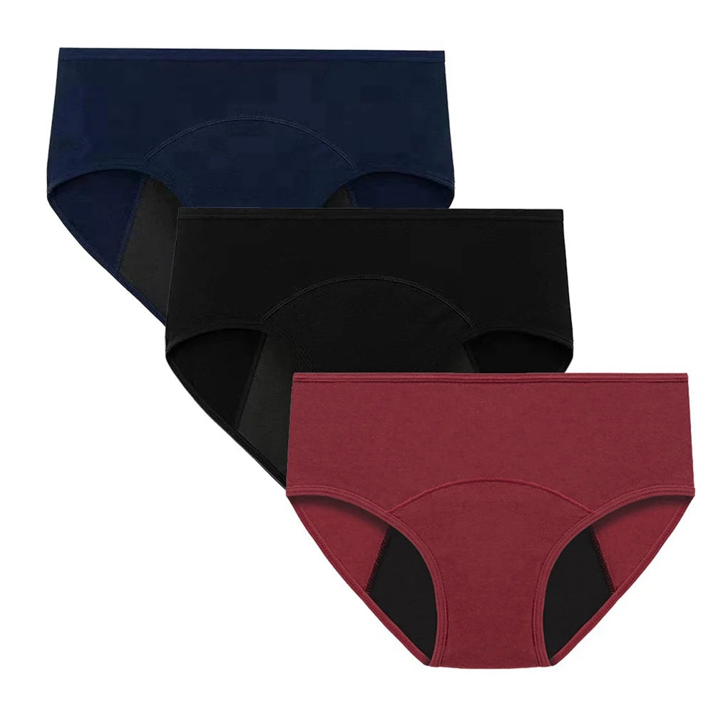 MoveX Women's Leak-Proof Cotton Period Underwear