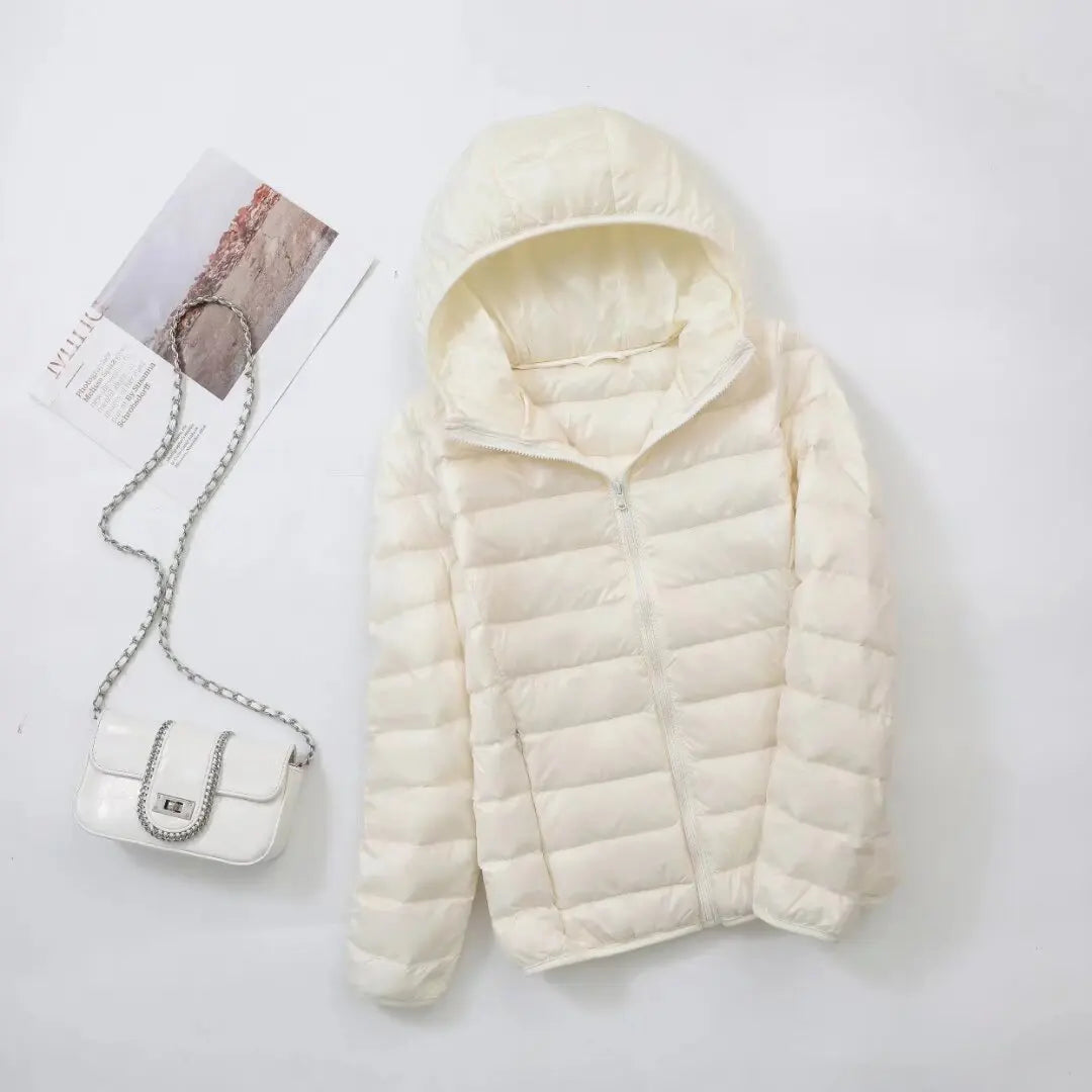 MoveX Women's Lightweight Packable Hooded Puffer Jacket