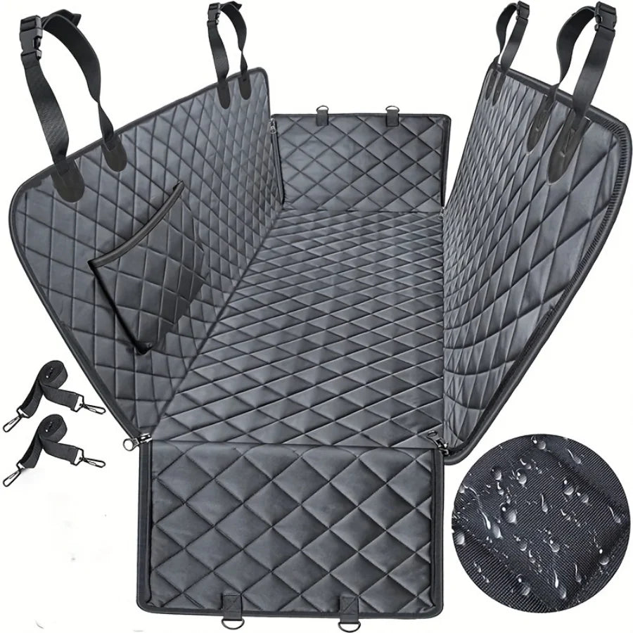 Waterproof Dog Car Seat Cover Hammock – Heavy-Duty, Scratch-Proof, Non-Slip