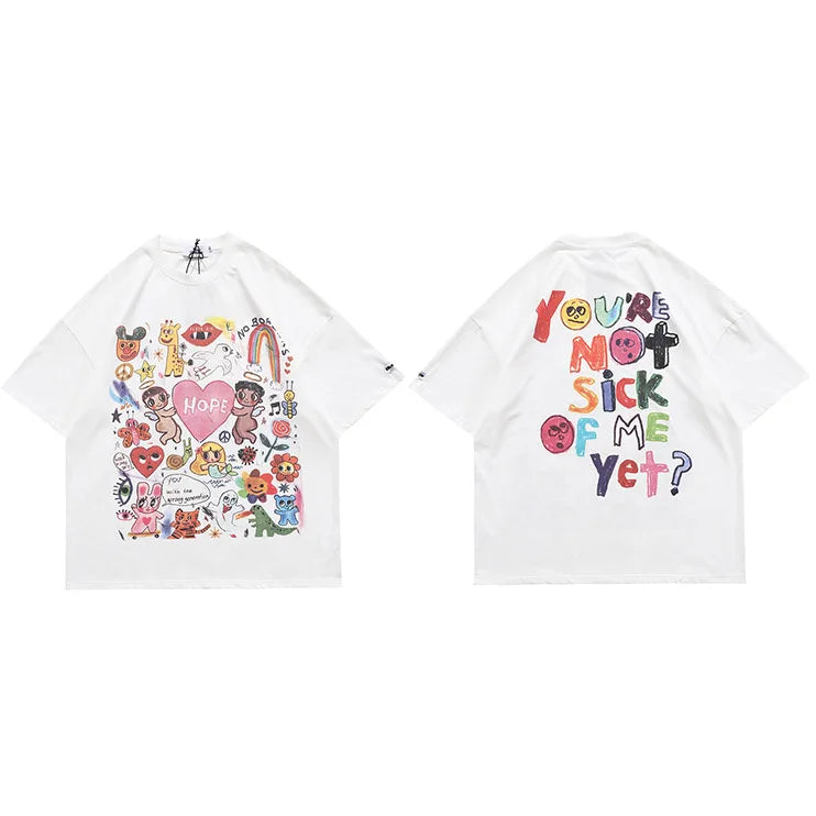 MoveX Harajuku Oversized Graphic Heavyweight Tee