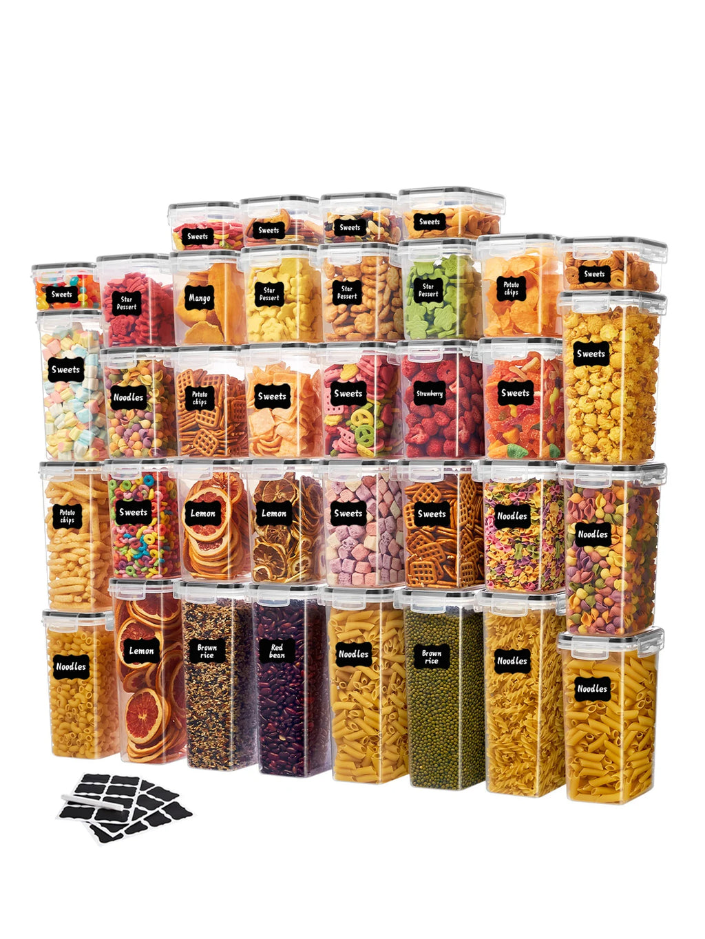 Airtight Food Storage Containers with Lids – 24/48 Pc Set