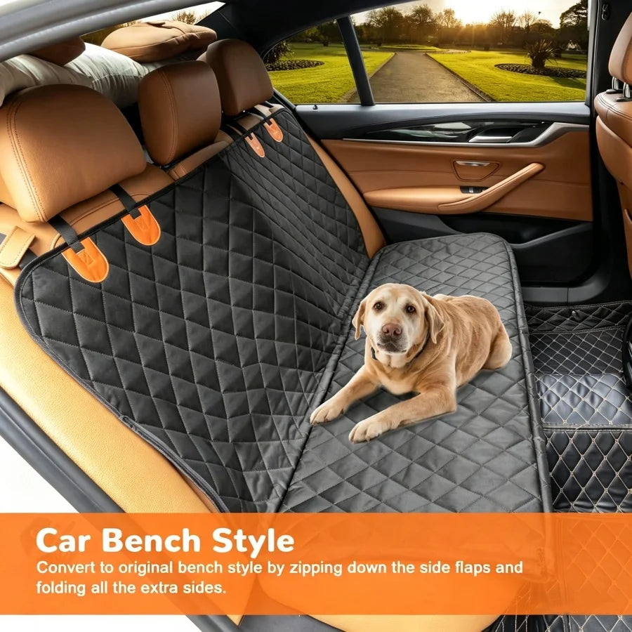 Waterproof Dog Car Seat Cover Hammock – Heavy-Duty, Scratch-Proof, Non-Slip