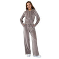 MoveX Women's Velour Zip-Up Tracksuit Set