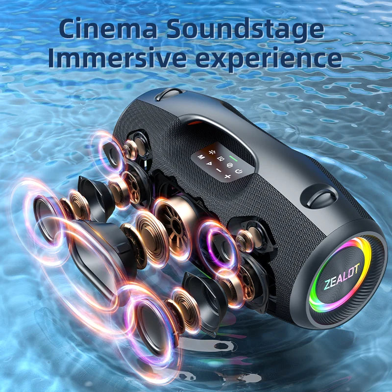 ZEALOT S89 250W Waterproof Portable Bluetooth Speaker with Deep Bass