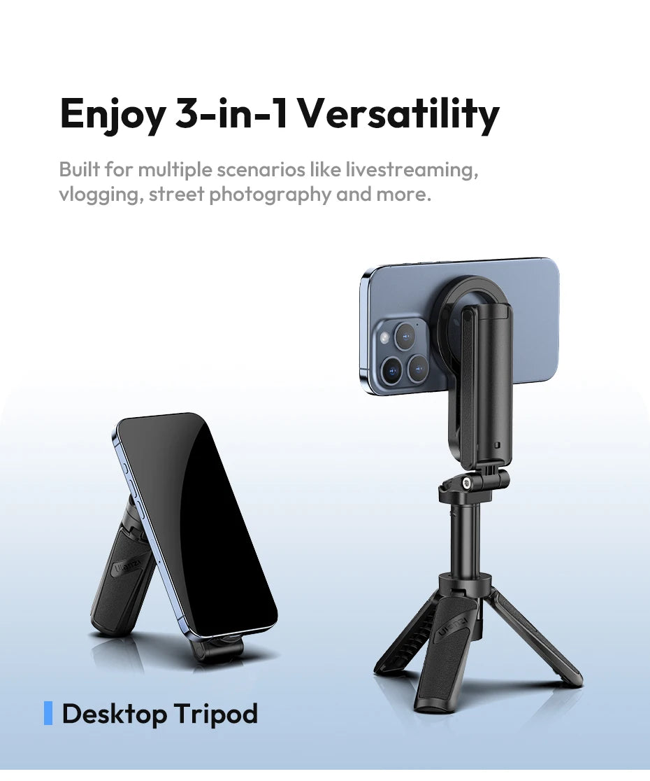 Ulanzi JJ03 Magnetic Phone Tripod & Selfie Stick with Remote
