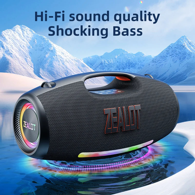 ZEALOT S89 250W Waterproof Portable Bluetooth Speaker with Deep Bass