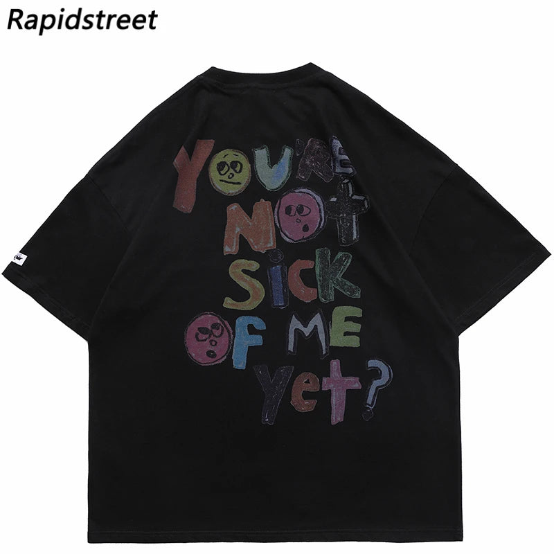 MoveX Harajuku Oversized Graphic Heavyweight Tee