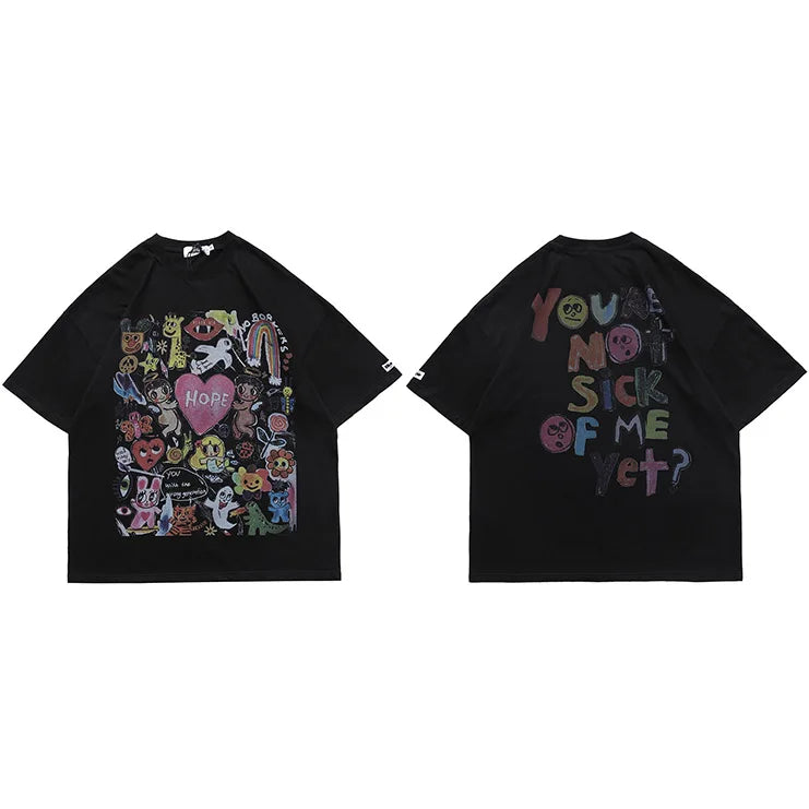 MoveX Harajuku Oversized Graphic Heavyweight Tee