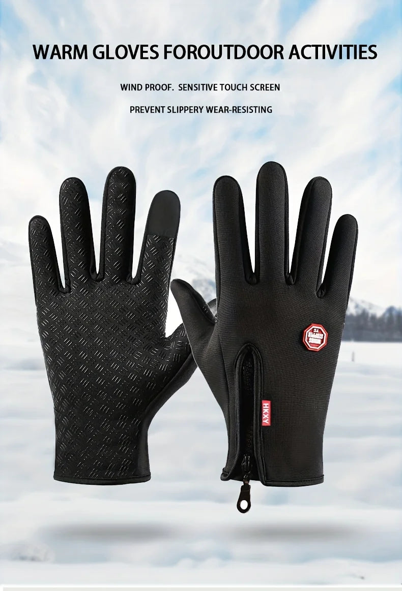 Touchscreen Winter Gloves – Windproof & Non-Slip