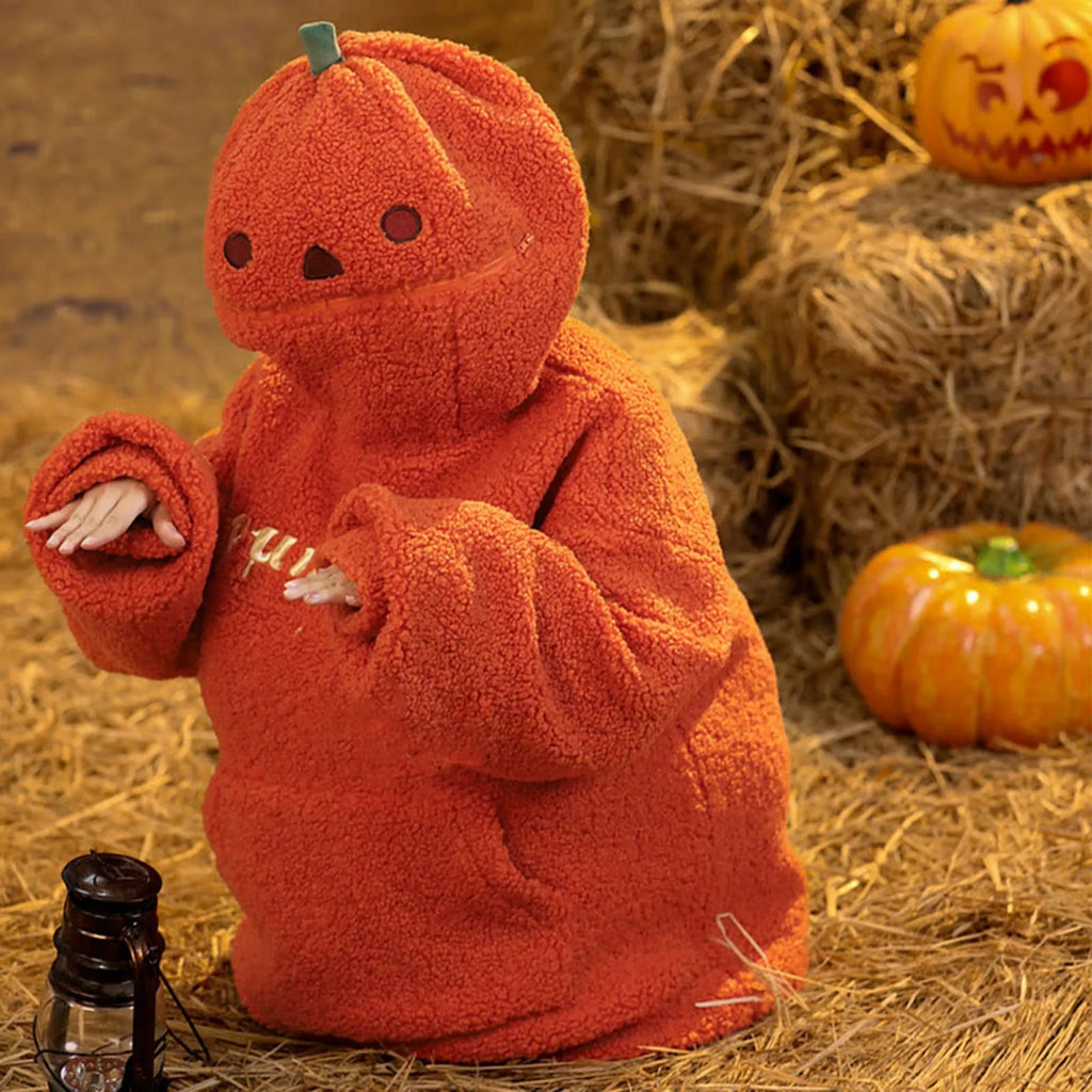 MoveX Women's Halloween Pumpkin Fleece Hoodie