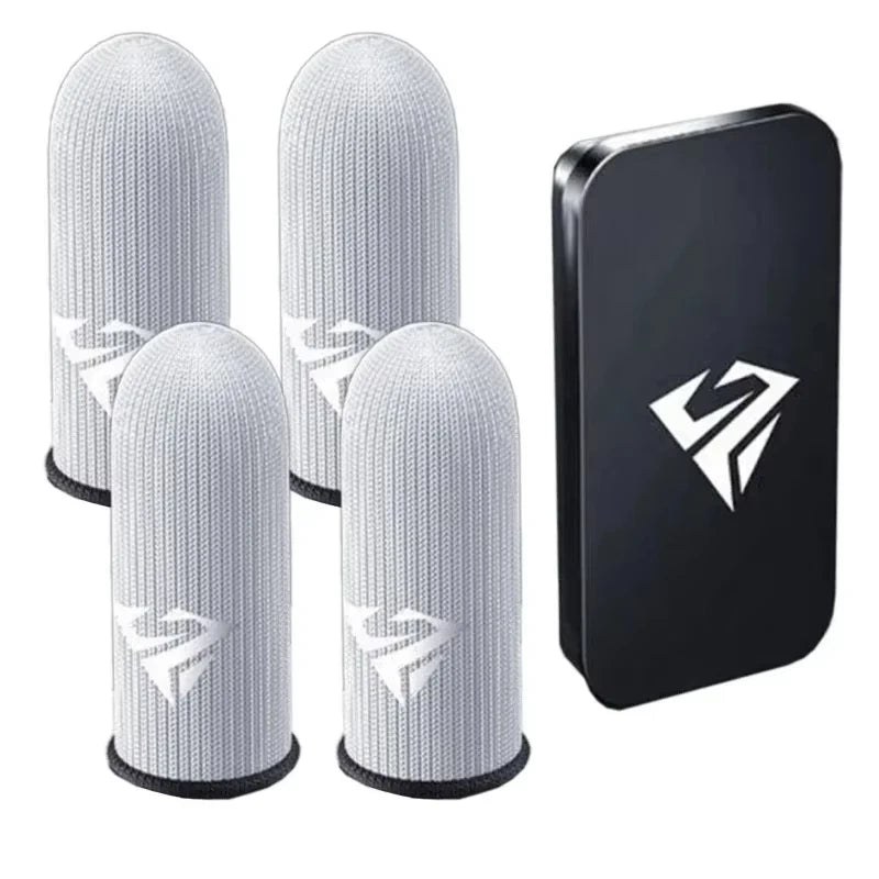 Mobile Gaming Finger Sleeves – Sweatproof Silver Fiber