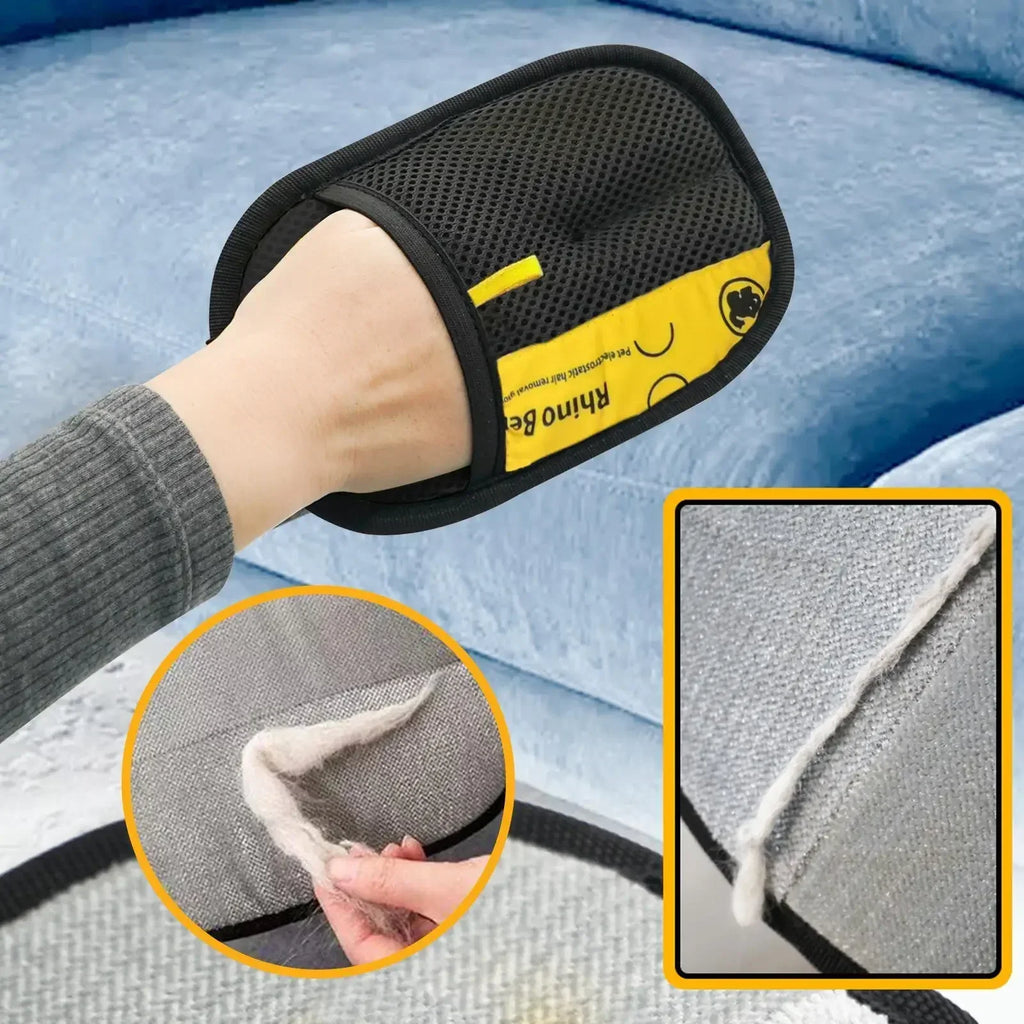 Pet Hair Remover Grooming Glove for Dogs & Cats