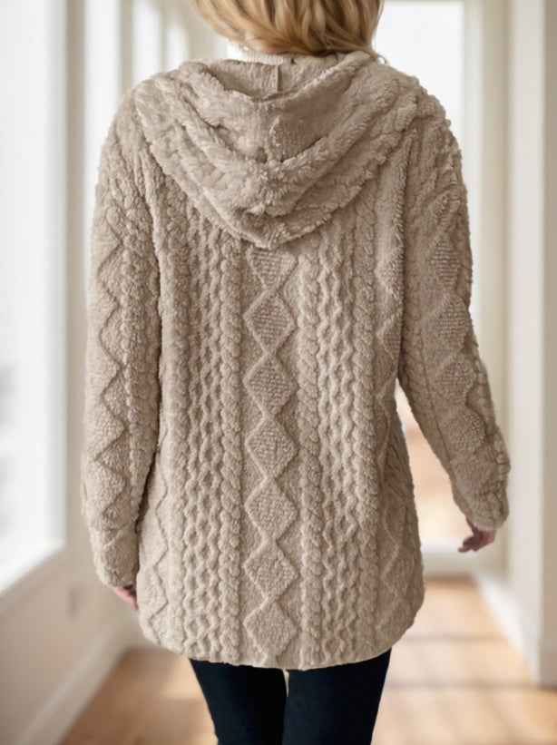 Women's Hooded Knit Cardigan
