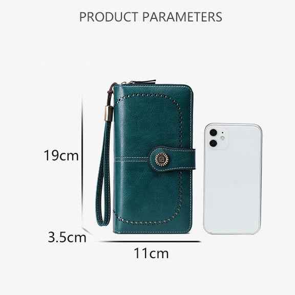 Women's RFID Zipper Wallet