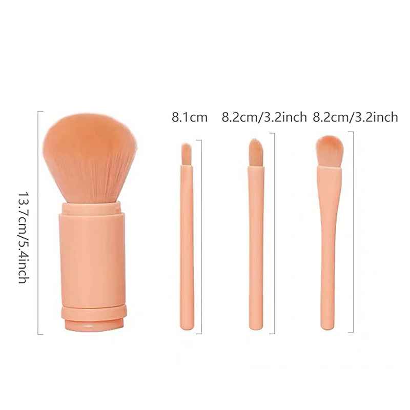 4-in-1 Travel Makeup Brush Set