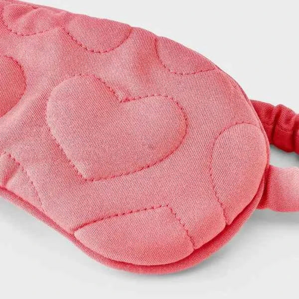 Quilted Heart Sleep Mask