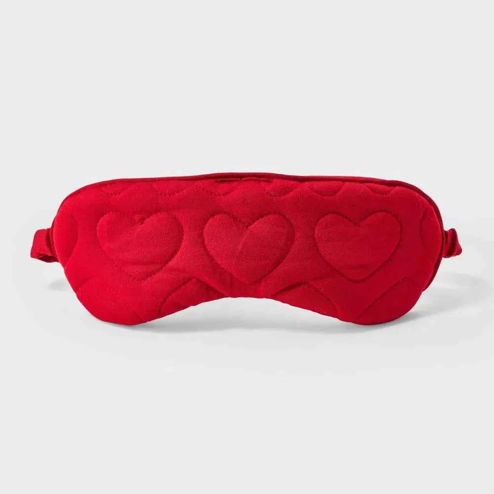 Quilted Heart Sleep Mask