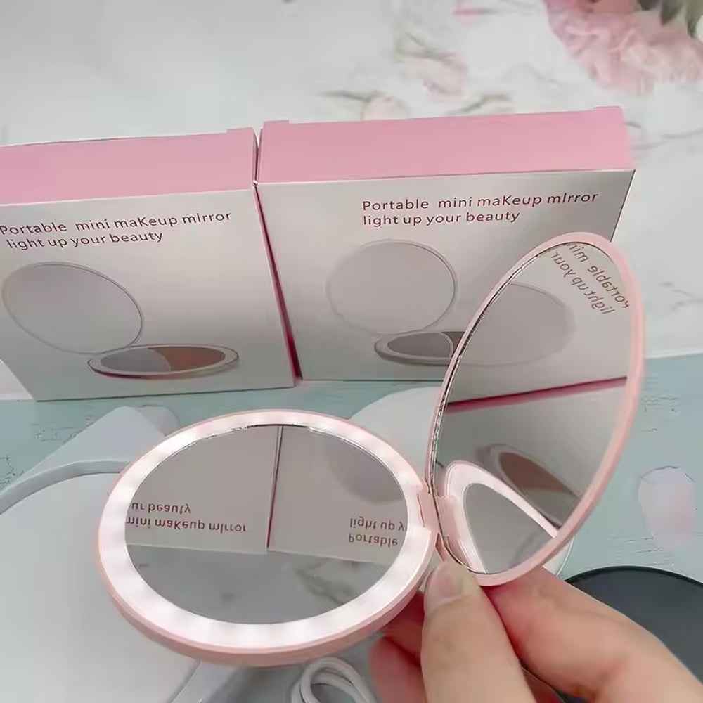 LED Travel Makeup Mirror