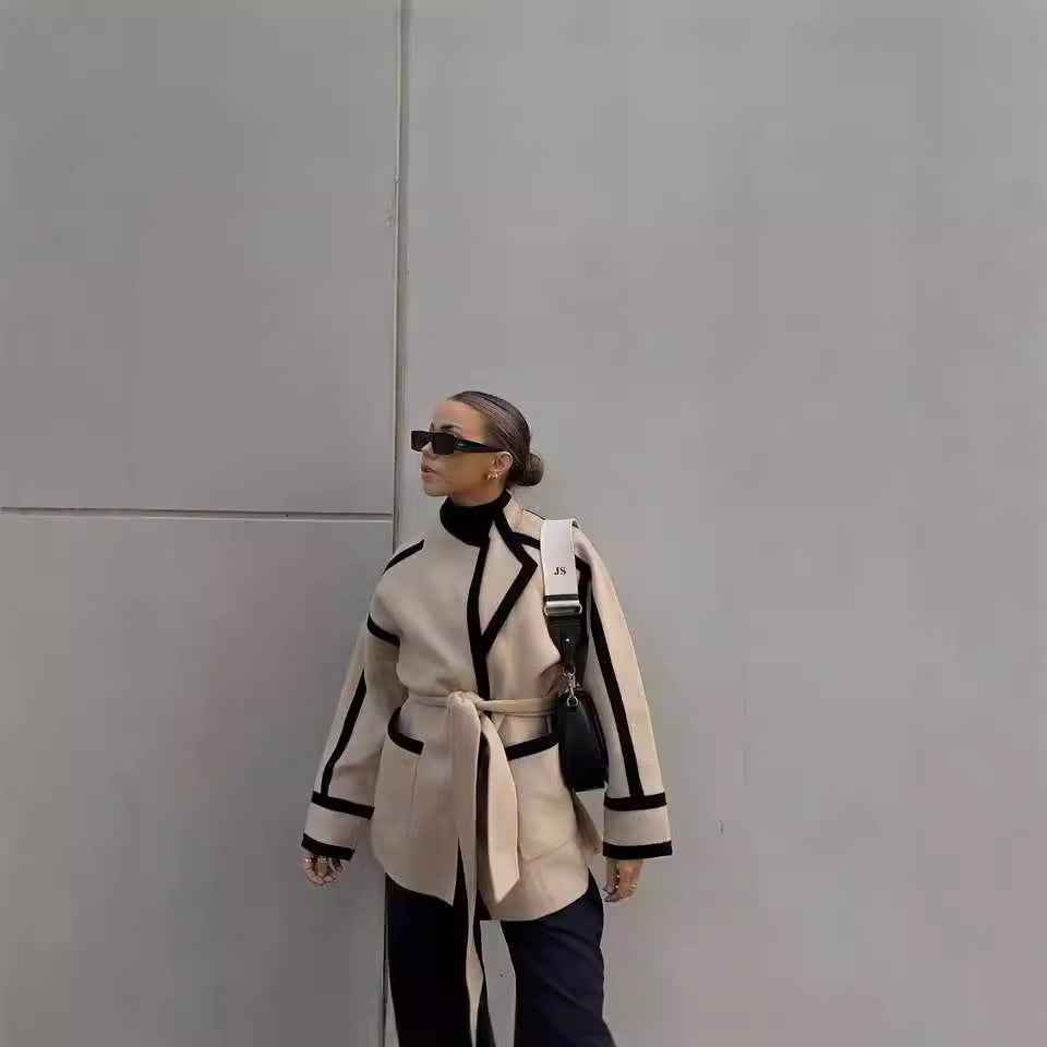 Women's Belted Wrap Coat